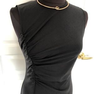 Jcrew Black Ruched ponte sheath dress Size 4